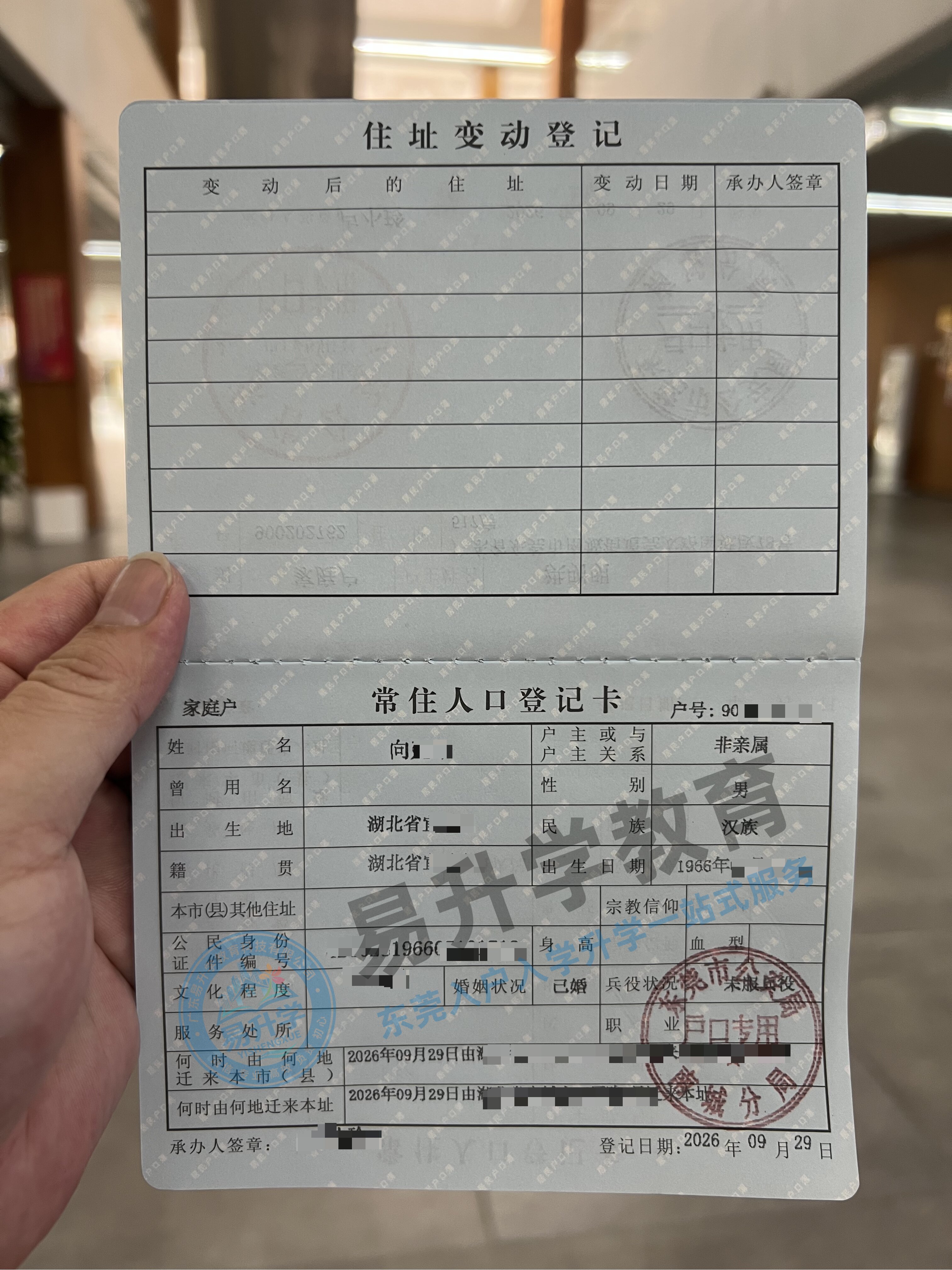 东莞南城入户真实案例｜向先生无居住证无社保 11 天落户